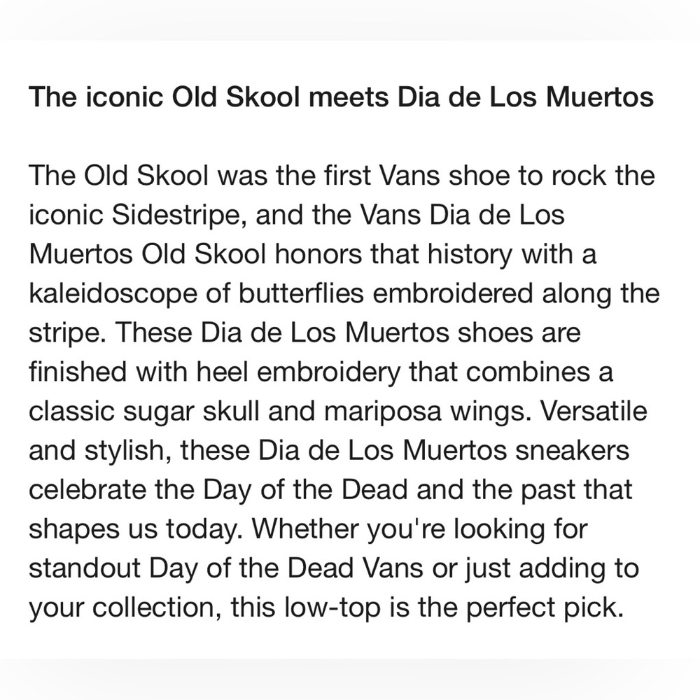 NWT Vans Dia De Muertos Old Skool Shoe - Picture 10 of 10